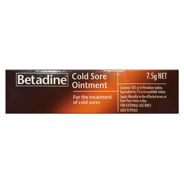 Betadine Cold Sore Ointmment 7.5G