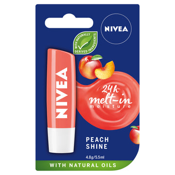 Nivea Lip Care Balm Peach 4.8G