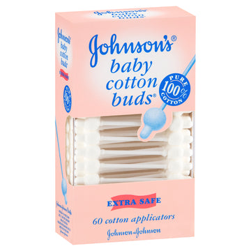 J&J Baby Cotton Buds 60Pk