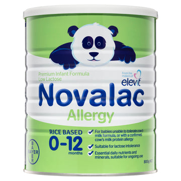 Novalac Allergy Premium Infant Formula Low Lactose 800g 0-12 Months Milk Powder