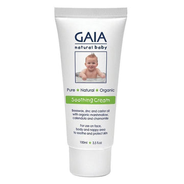 Gaia Natural Organic Baby Soothing Cream 100mL Face Body Skin Care Moisturiser