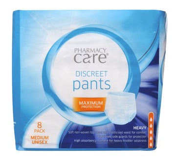 Phcy Care Inco Pants Med 8Pk