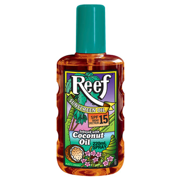 Reef Coconut Sunscreen Oil Spray Spf 15 220Ml