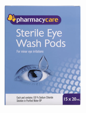 Phcy Care Sterile Eye Wash Pod 20Ml 15Pk