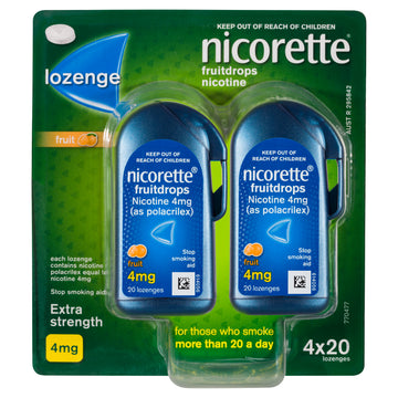 Nicorette Cooldrops Frt 4Mg 80 Lozenges