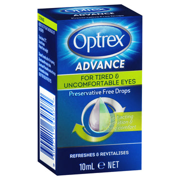 Optrex Eye Drops 10Ml Adv Tired Prs Free
