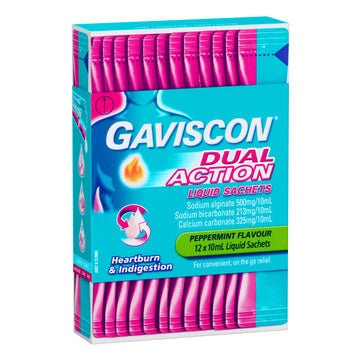 Gaviscon Dual Action 10Ml 12Pk