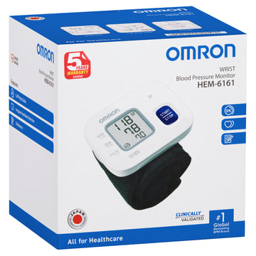 Omron Hem6161 Wrist Blood/P Monitor
