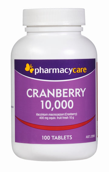 Phcy Care Cranberry 10000 100Tab
