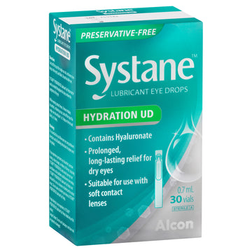 Systance Lubricant Eye Drops Hydration Ud 30 Pack x 0.7Ml