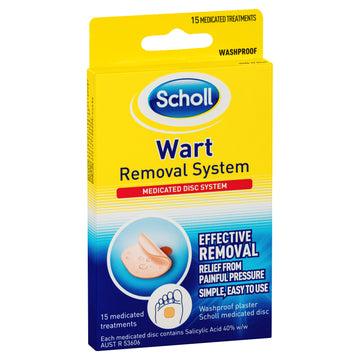 Scholl Wart Removal System Washproof 15 Pack