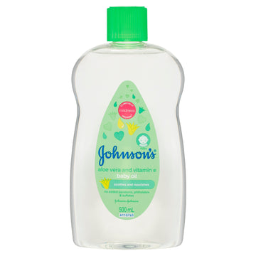 Johnson's Aloe Vera & Vitamin E Baby Oil 500mL