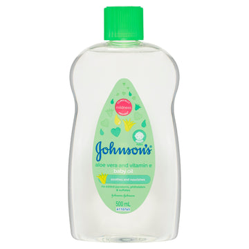 J&J Baby Oil Aloe&Vit E 500Ml