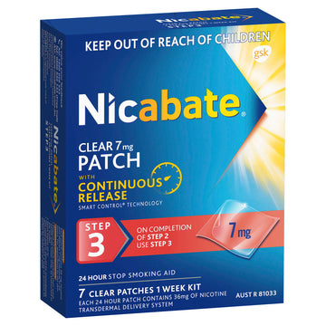 Nicabate Clr Patch 7Mg Step 3 7Pk