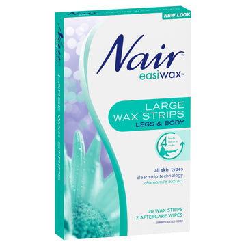 Nair Easiwax Wax Strips Lge 20Pk