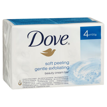 Dove Peel Exflt Spft Bar Soap 100G 4Pk
