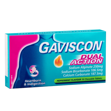 Gaviscon Dual Action P/Mint 16Tab