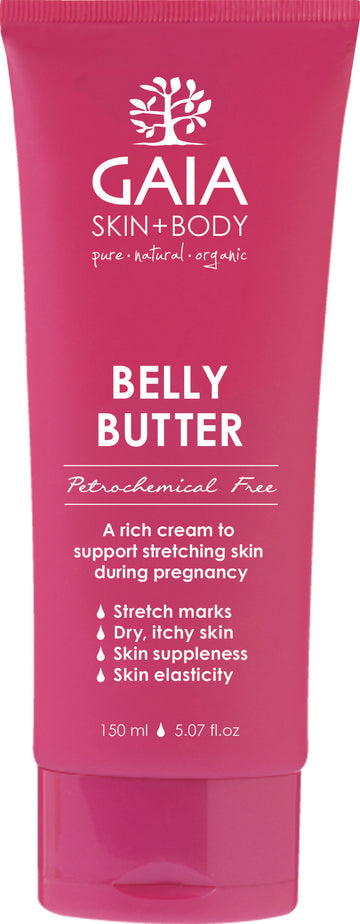 Gaia Natural Organic Belly Butter 150mL Reduce Skin Pregnancy Stretch-mark Cream