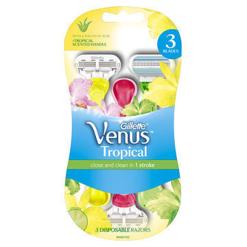 Gillette Venus Disp Trop Razor 3Pk