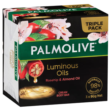 Palmolive Lum Rsehip Bar Soap 3Pk