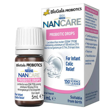 Biogaia Nestle Nancare Probiotic Drops 5mL Baby Infant Colic Relief Oral Liquid