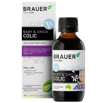 Brauer Baby & Child Colic 100mL 1+ Month Abdominal Relief Oral Liquid Supplement