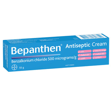 Bepanthen Multi-purpose Antiseptic Cream 50g Cuts Cracked Sensitive Skin Relief