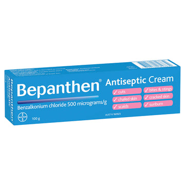 Bepanthen Multi-purpose Antiseptic Cream 100g Cuts Cracked Sensitive Skin Relief