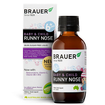 Brauer Baby & Child Runny Nose Relief 100mL Oral Liquid 6+ Months Supplements