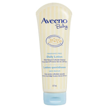 Aveeno Baby Daily Lotion 227g Fragrance Free 24h Skin Moisturises Protection