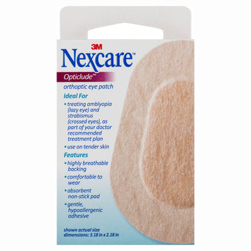 Nexcare Opticlude Orthoptic Eye Patch Dressing Regular 20 Pack Hypoallergenic