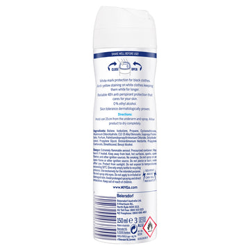 Nivea Anti-Perspirant Deodorant Spray Invisible Black & White Pure Women 150mL