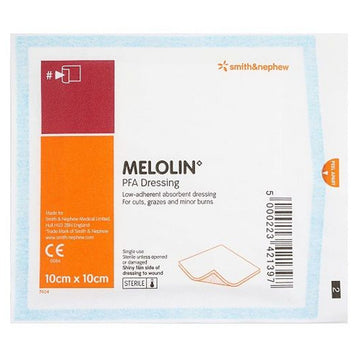Melolin Wound Dressing Cushioning Pads Absorbent Low Adherent First Aid 10X10Cm