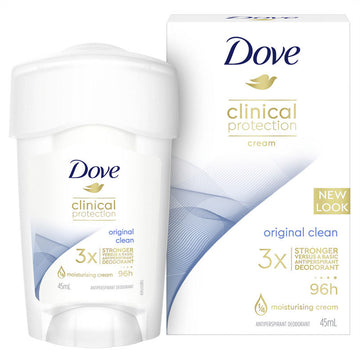 Dove Clinical Odour Protection Original Clean 96h Antiperspirant Deodorant 45mL