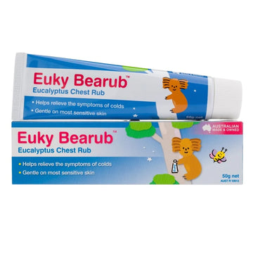 Euky Bear Baby Chest Rub Eucalyptus Throat Nose Gentle Soothing Decongestant 50g