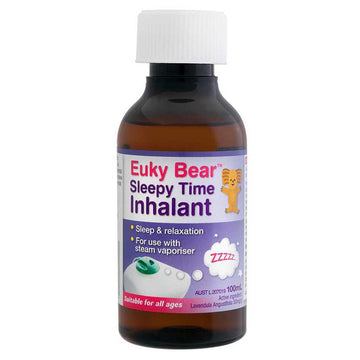 Euky Bear Sleepy Time Inhalant Calming Natural Lavender Essential Oil Kids 100mL