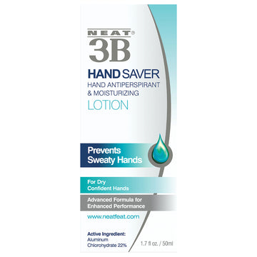 Neat 3B Hand Saver Antiperspirant Lotion Prevents Sweaty Hands Perspiration 50mL