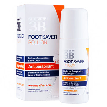 Neat 3B Foot Saver Roll-On Antiperspirant Extra Protection Eliminates Odour 60mL