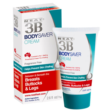 Neat 3B Body Saver Cream Prevents Sweat Rash Skin Chafing Buttocks Breasts 75g