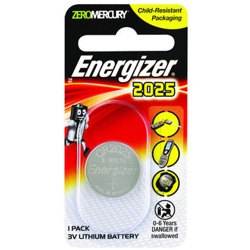 Energizer ECR2025 Lithium Coin Battery Device Power Batteries Zero Mercury 3V