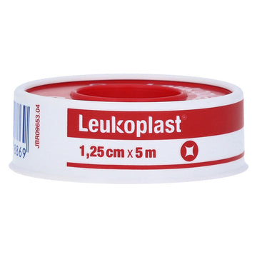 Leukoplast Standard Plaster Fixation Tape Roll Bandages Dressings 1.25Cm x 5M