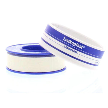 Leukoplast Waterproof Fixation Tape Roll Bandage Dressings White 1.25Cm x 5M