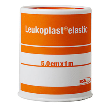Bsn Leukoplast Elastic Tape Bandages Dressings Wound Care Tan Colour 5Cm x 1M