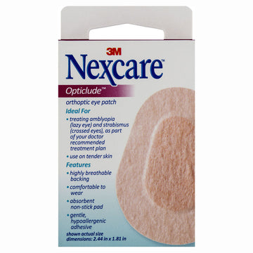 Nexcare Opticlude Eye Patch Junior 20 Pack Amblyopia Gentle Hypoallergenic Kids