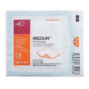 Melolin Wound Dressing Absorbent Low Adherent Cushion Pads First Aid 5Cmx5Cm