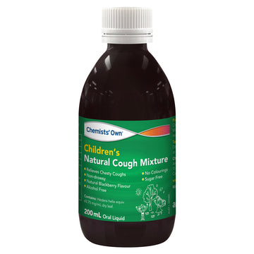 Chemists' Own Children's Natural Cough Sore Throat Relief Liquid Syrup 200mL
