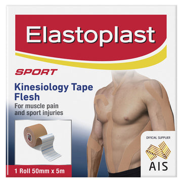 Elastoplast Sport Kinesiology Tape Roll Muscle Joint Pain Relief Flesh 50Mm x 5M
