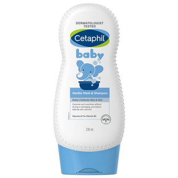 Cetaphil Baby Gentle Wash & Shampoo 230mL Babies Skin Hair Care Hypoallergenic