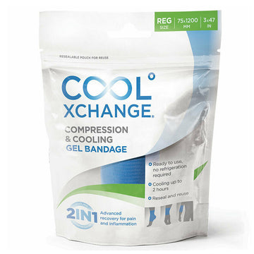 Cool Xchange Compression Cooling Gel Bandage Regular Compress Cold Therapies