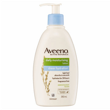 Aveeno Daily Moisturising Lotion Sheer Hydration 350Ml Pump Bottle Skin Care